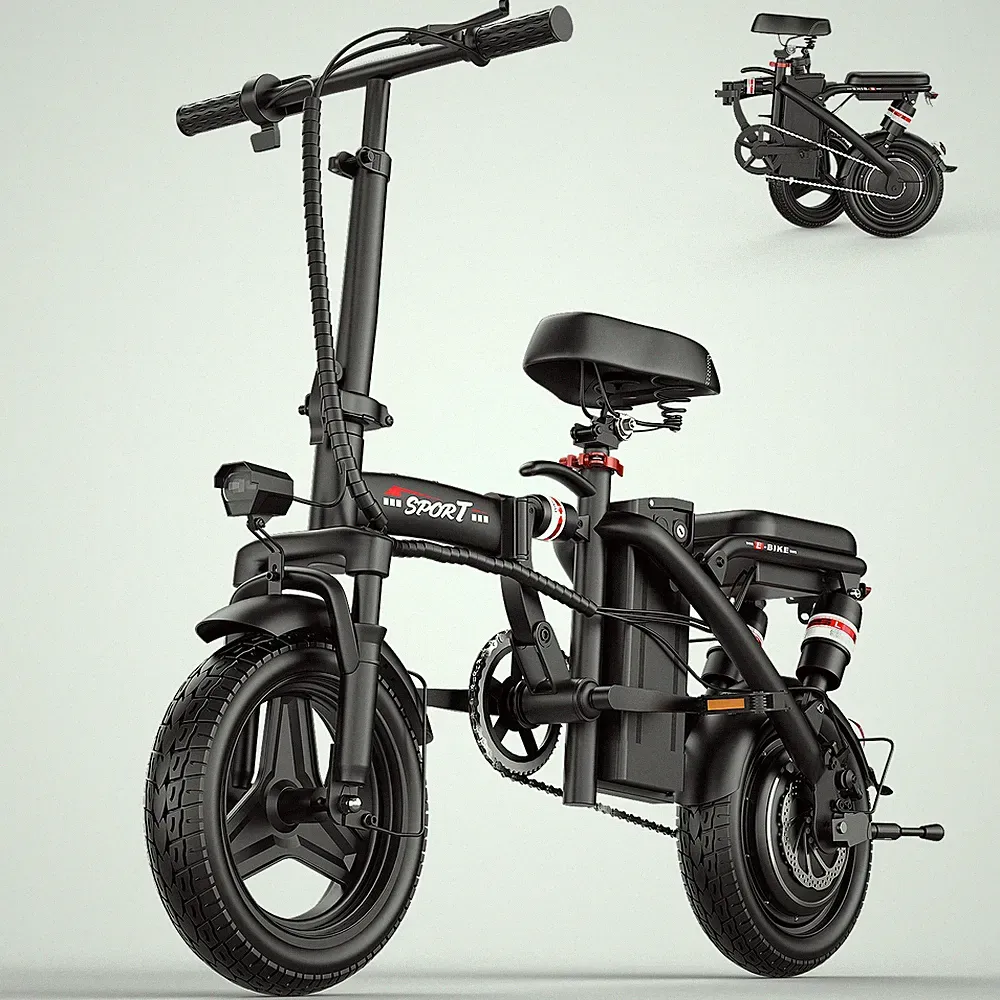 1000W Folding Electric Bike for Adult 25MPH 10AH Electric Bicycle Commuter Ebike