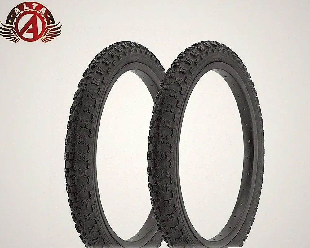 2 ALTA HIGH PERFORMANCE BICYCLE BMX TIRE 18" X 2.125 WHITE COMP III TREAD.