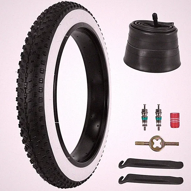20x3.0 Bike Tire Foldable White,20x3.0Fat Tire Tube,20 Inch Bike Tire and Tub...