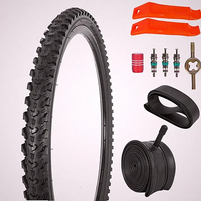 26x2.125 Bicycle Tires Foldable - 26 Inch Bike Tire and Tube with AV Schrader...