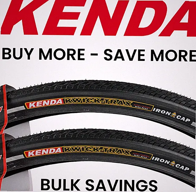 2PAK Kenda Kwick Trax 700 x 35c Road Hybrid Bike Tires Anti Puncture Reflective