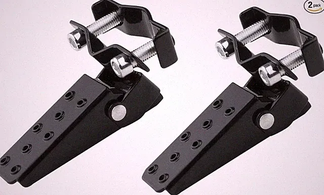 A Pair Universal Foldable Foot Pedals for Frame Clamp-On Type Folding Foot Pegs