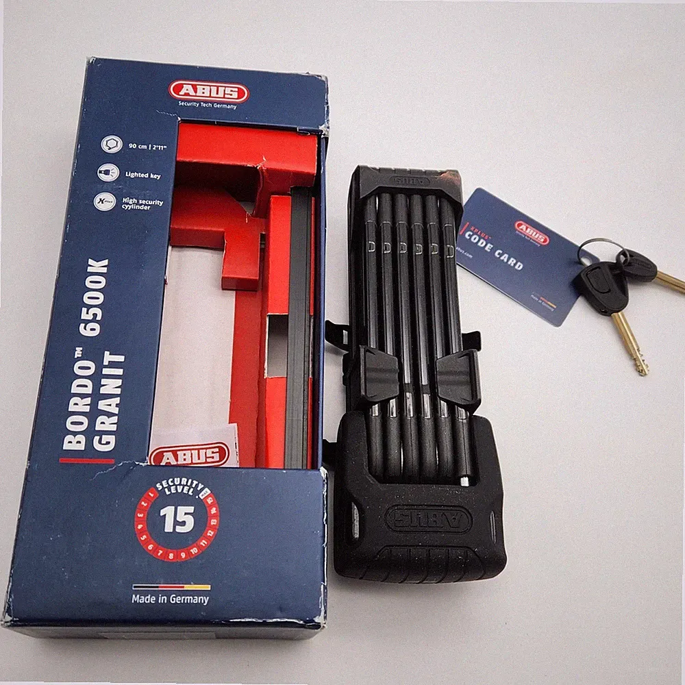 Abus Bordo GRANIT 6500K Folding Link Bicycle Lock OPEN PACKAGE