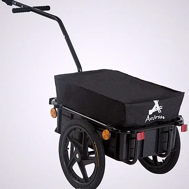 Bike Cargo Trailer 16'' Wheels Foldable Bicycle Cart Wagon for Grocery Luggage