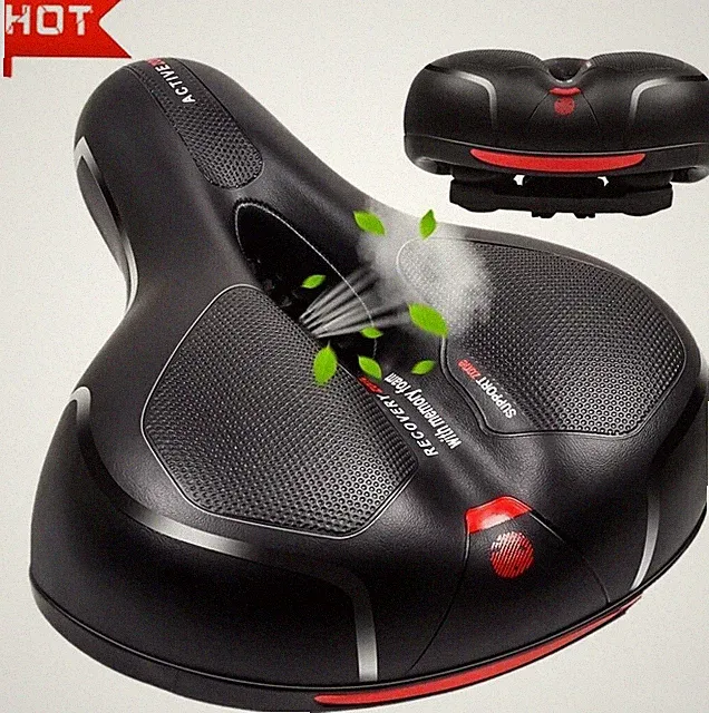 Bike Seat Comfort Bike Saddle Mountain Bike Soft Wide Bike Seat Cushion New