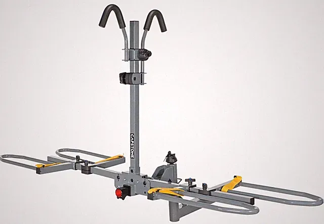Capstone 2-Bike Hitch Mount Carrier 2” Receiver Anti-Wobble Steel Rack