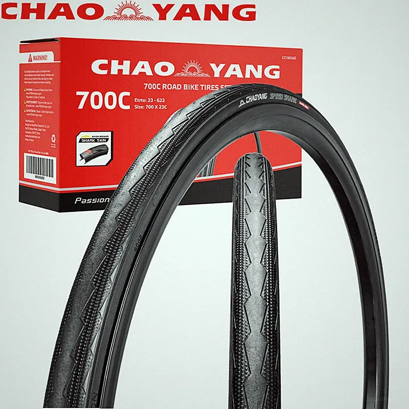 Chao YANG 2-Pack Road Bike Tire Set Foldable Bicycle Tire 700x23C 120PSI