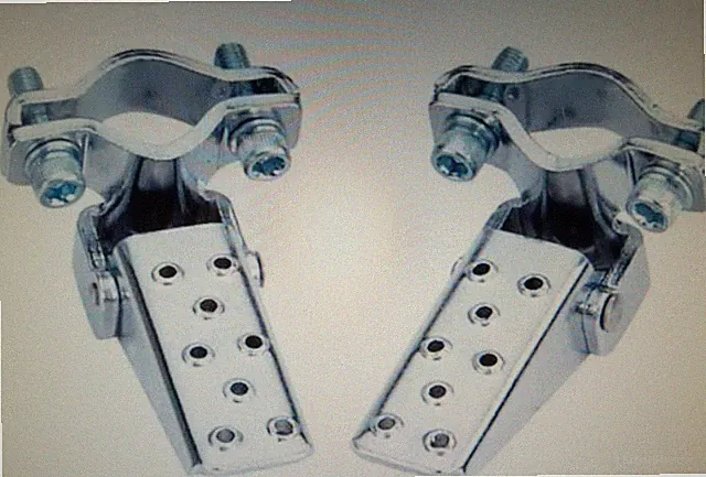 CHROME STEEL FOLDING BICYCLE PEGS,CRUISER,BMX,MOST BIKES