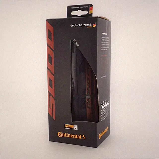 Continental Grand Prix 5000 Clincher Tire Black Chili Transparent 28" 700x28