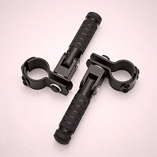 Foldable Bike Pegs, Universal 32mm Foot Pegs for Ebike & Motorcycle - Non-Slip