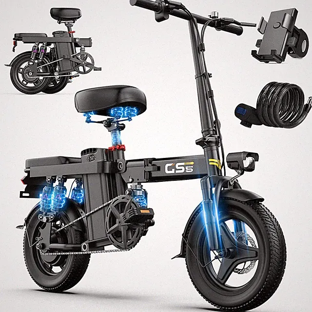Foldable Electric Bike for Adults, 48V 10AH Commuter Bicycles UL 2849 Certified