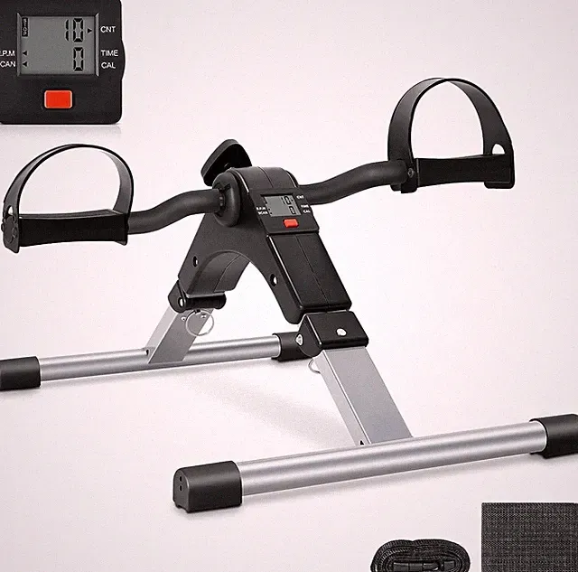 Folding Pedal Exerciser, under Desk Bike Pedal Exerciser, Mini under Desk Exerci