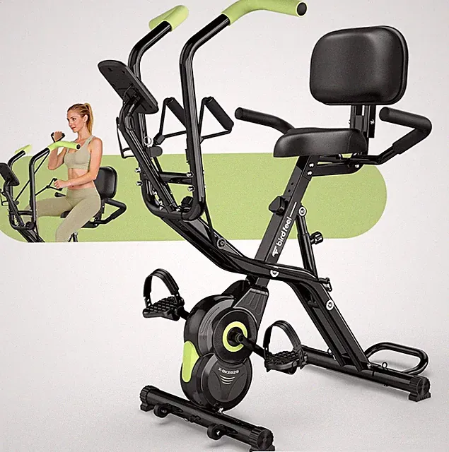 Home Foldable Exercise Bike Multifunctional Indoor Stationary Bikes Workout Bike