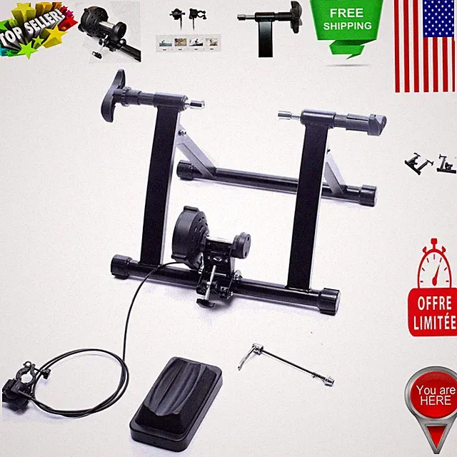 Indoor Alloy Steel Bike Stand with 8 Magnetic Resistances – Fits 26-28" Wheels