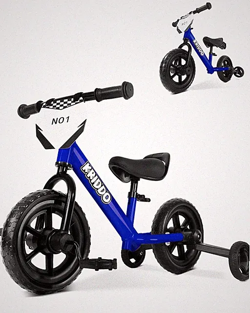 KRIDDO 2-in-1 Kids Tricycle and Toddler Balance Bike 2 Year Old, Detachable P...