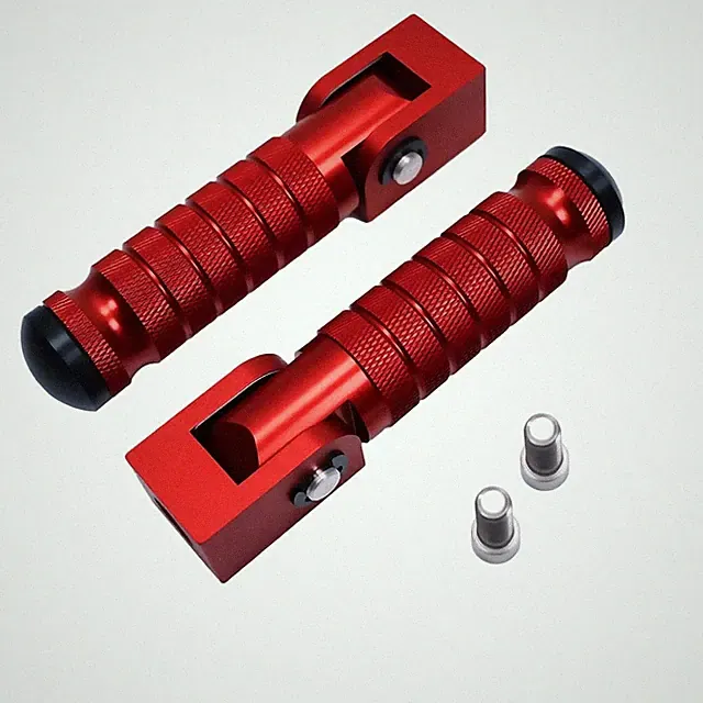 M8 Folding Foot Pegs E-Bike Motorcycle 90 Degree Bicycle Passenger Extendable