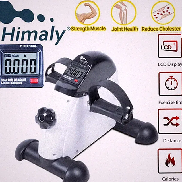 Mini Exercise Bike Under Desk Pedal Exerciser Cycle Arm Leg Peddler LCD Display