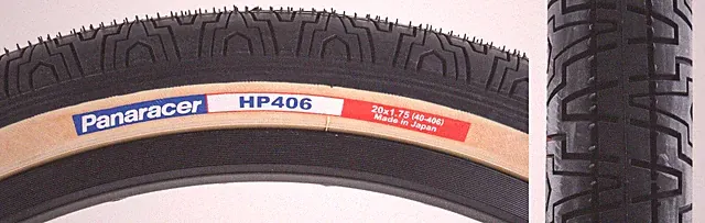 Panaracer HP 406 20 x 1.75 BMX Bike Tires Gum Wall Black ISO 406 Set of 2 New