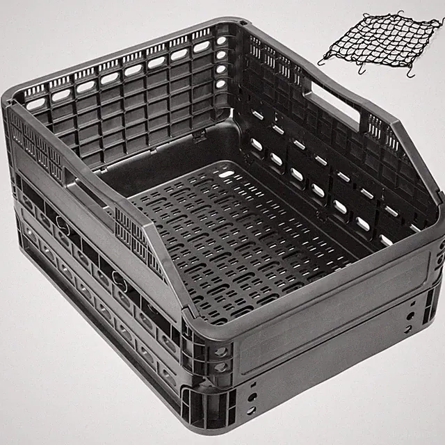 Repacked CyclingDeal Bike Foldable Rear Basket Storage 34L Large Capacity