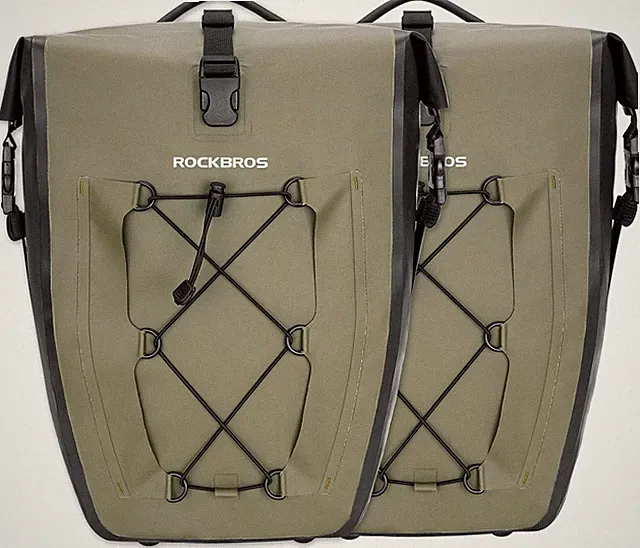 ROCKBROS Bike Pannier Bag 25L-32L Waterproof Rear Rack Bag for Cycling Touring