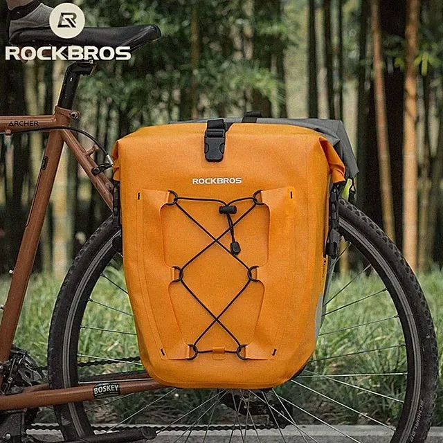 ROCKBROS Bike Rear Rack Seat Bag Storage Pouch Trunk Seat Pannier Waterproof 32L