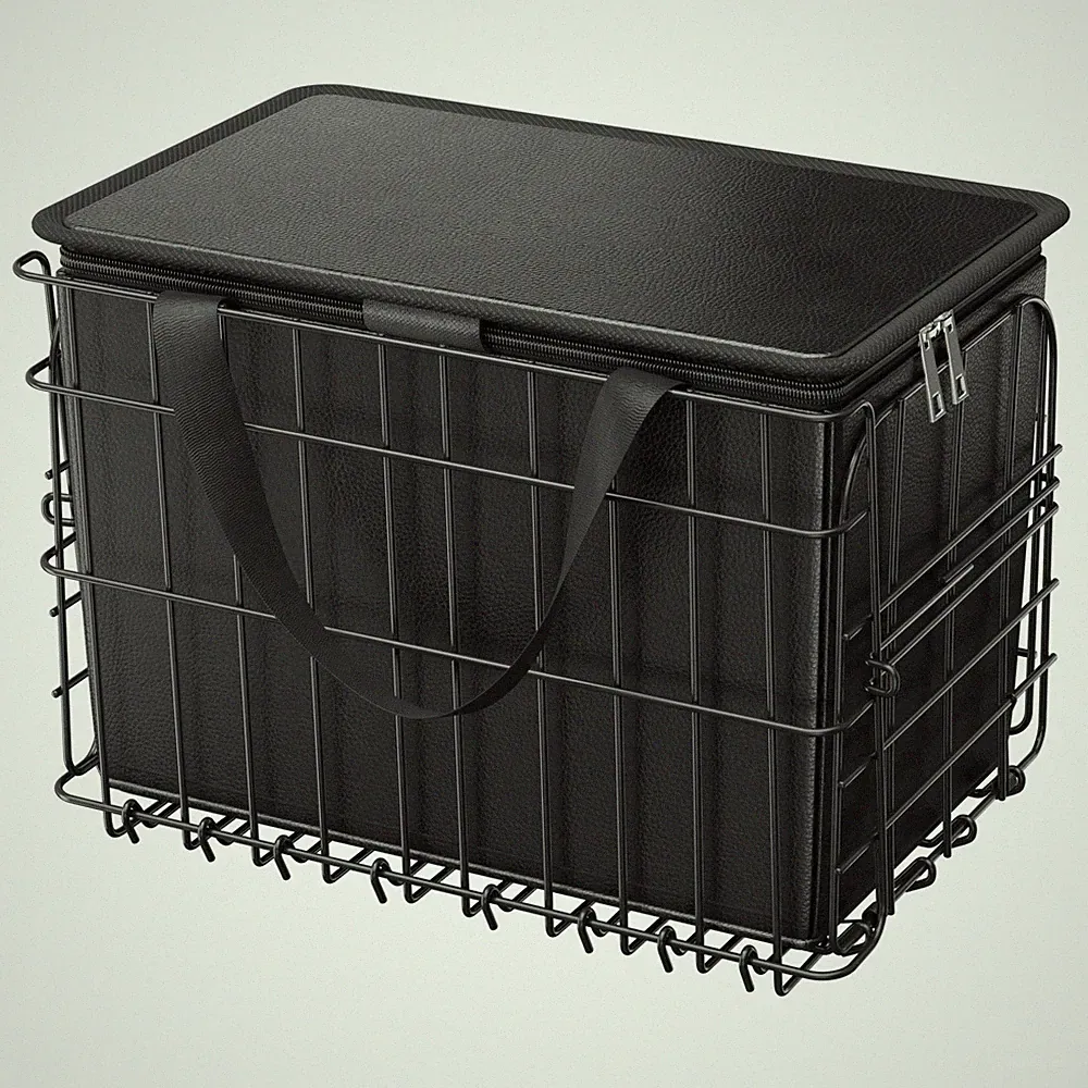 Uimoso Rear Bike Basket Folding Bicycle Basket Cargo Net Liner Waterproof Cover