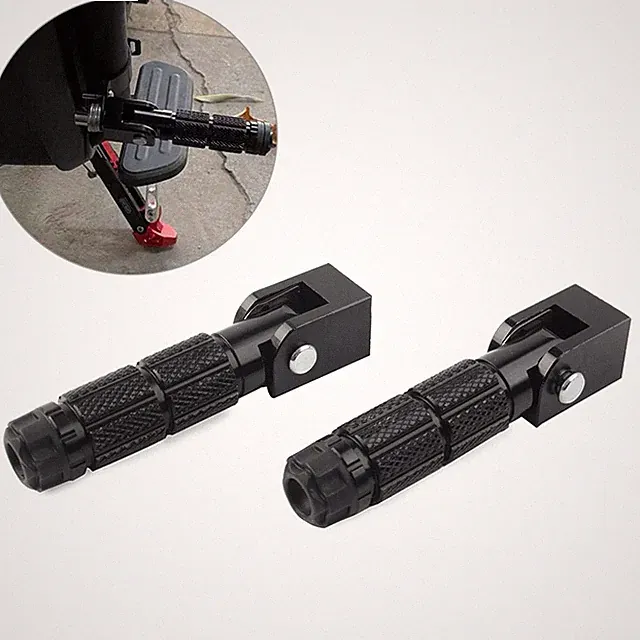Universal Footpegs Folding Passenger Foot Pegs for Electric Motor Bicycle ATV