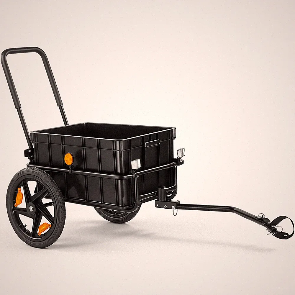 VEVOR Bike Cargo Trailer 100 lbs Bicycle Wagon Cart Foldable for 22-28 in Wheels