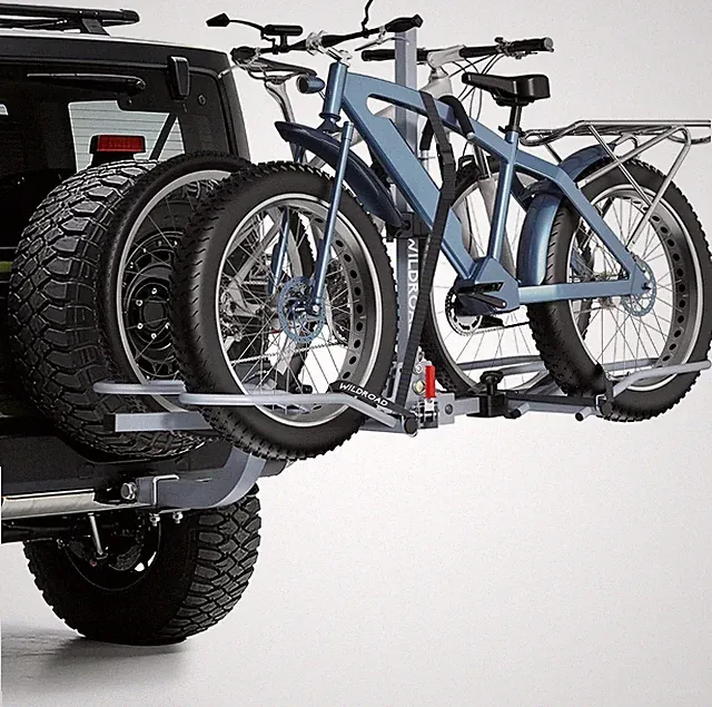 Wobble-Free E-Bike Hitch Rack for 2 Bikes - Quick Release and Safe Transport